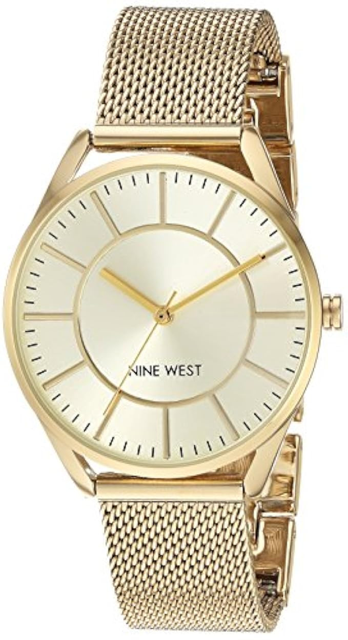 Nine West Women's NW/1922 Mesh Bracelet Watch | Amazon (US)