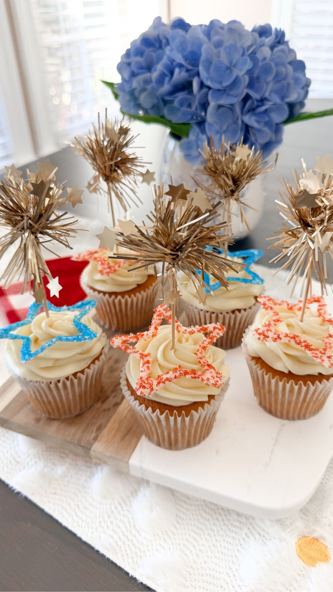 Such an easy way to turn store bought cupcakes into the cutest Memorial
Day or 4th of July dessert!

#LTKfoodie #LTKSeasonal