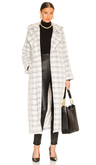 Alaia Coat in Black & White | Revolve Clothing (Global)