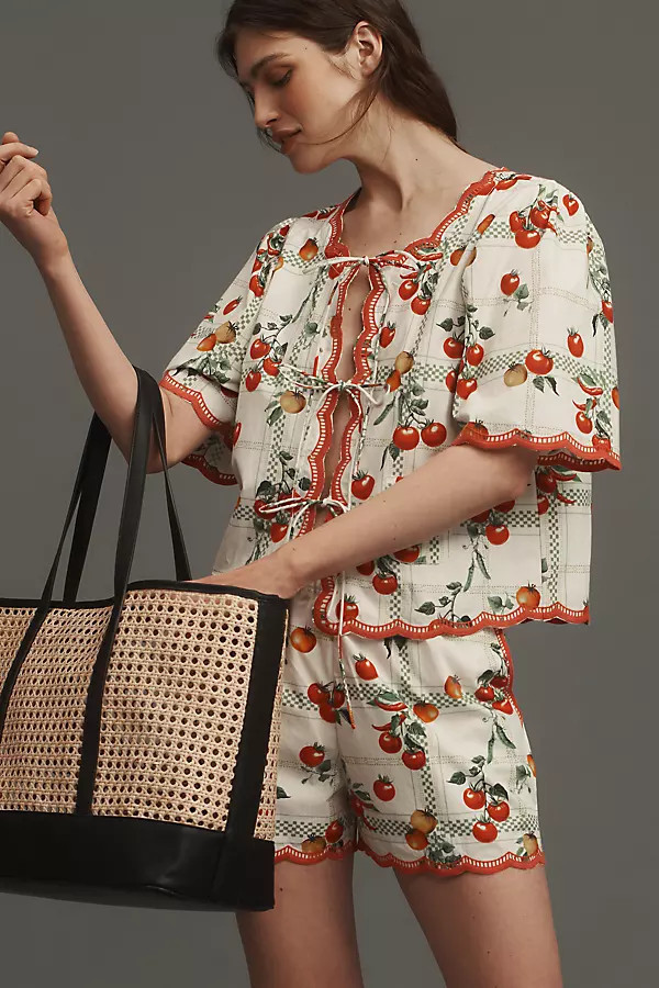 Soleil Rattan Tote | Anthropologie (US)