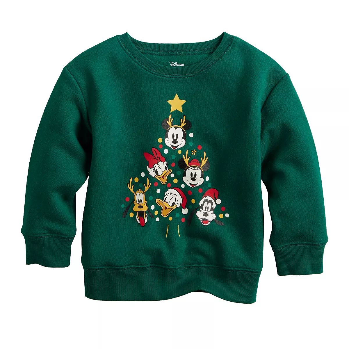 Disney's Mickey Mouse and Friends Baby & Toddler Boy Holiday Crewneck Sweatshirt by Jumping Beans... | Kohl's