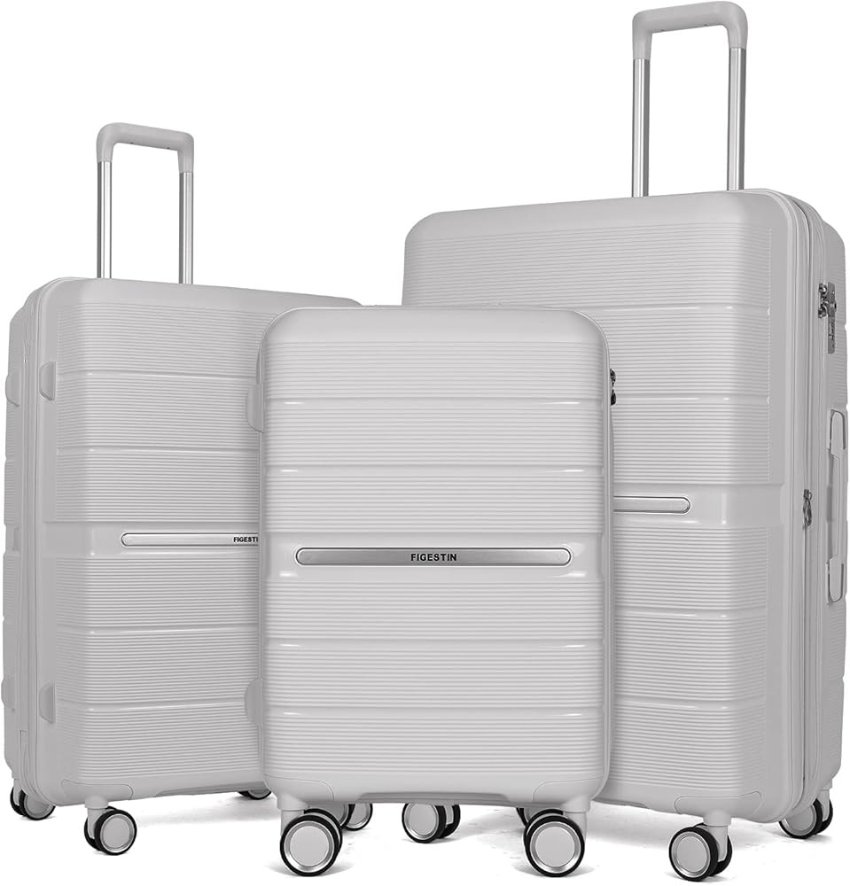 FIGESTIN Luggage Sets, 3 Piece Hardside Luggage Set Clearance Suitcase Set with Spinner Wheels TS... | Amazon (US)