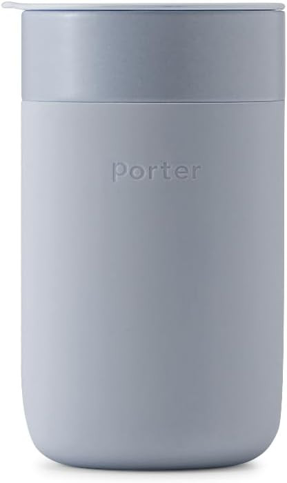 W&P Porter Ceramic Mug w/ Protective Silicone Sleeve, Slate 16 Ounces | On-the-Go | No Seal Tight... | Amazon (US)