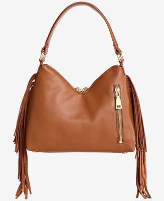 Tayviss Fringe Shoulder Bag | Macy's