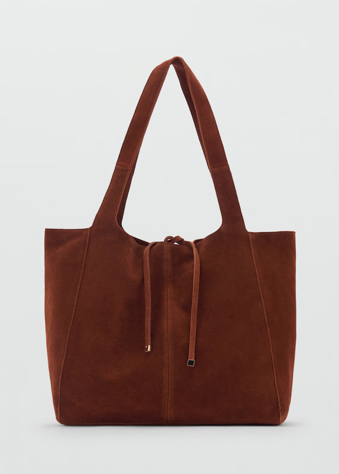Suede shopper bag - Women | MANGO United Kingdom | MANGO (UK)