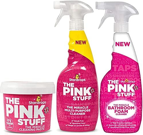 Stardrops - The Pink Stuff - The Miracle Cleaning Paste, Multi-Purpose Spray, And Bathroom Foam 3... | Amazon (US)