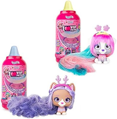 IMC Toys VIP Pets - Surprise Hair Reveal Doll - Series 1 Mousse Bottle - 2 Pack | Amazon (US)