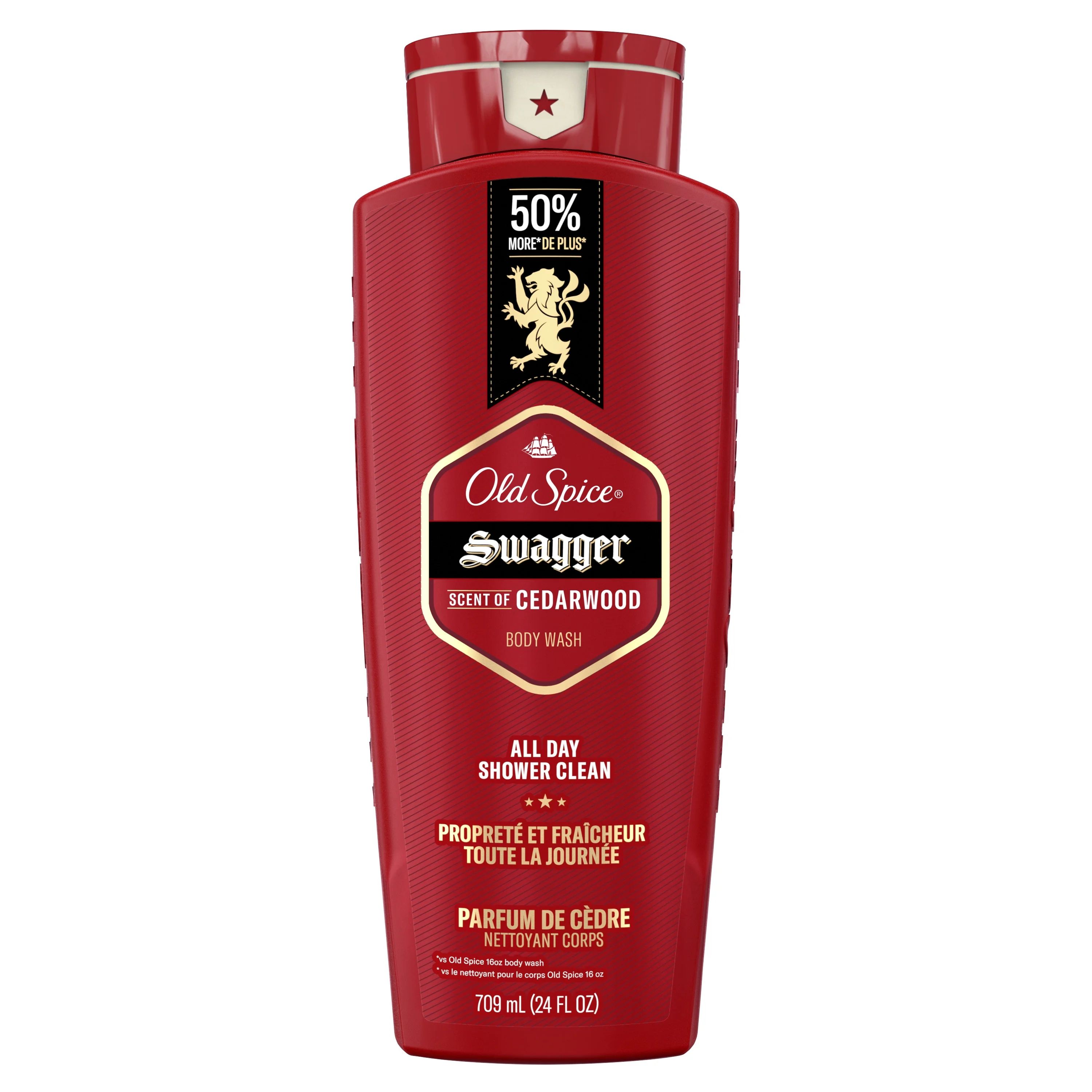 Old Spice Swagger Cedarwood Scent, Body Wash for Men, 24 fl oz - Walmart.com | Walmart (US)
