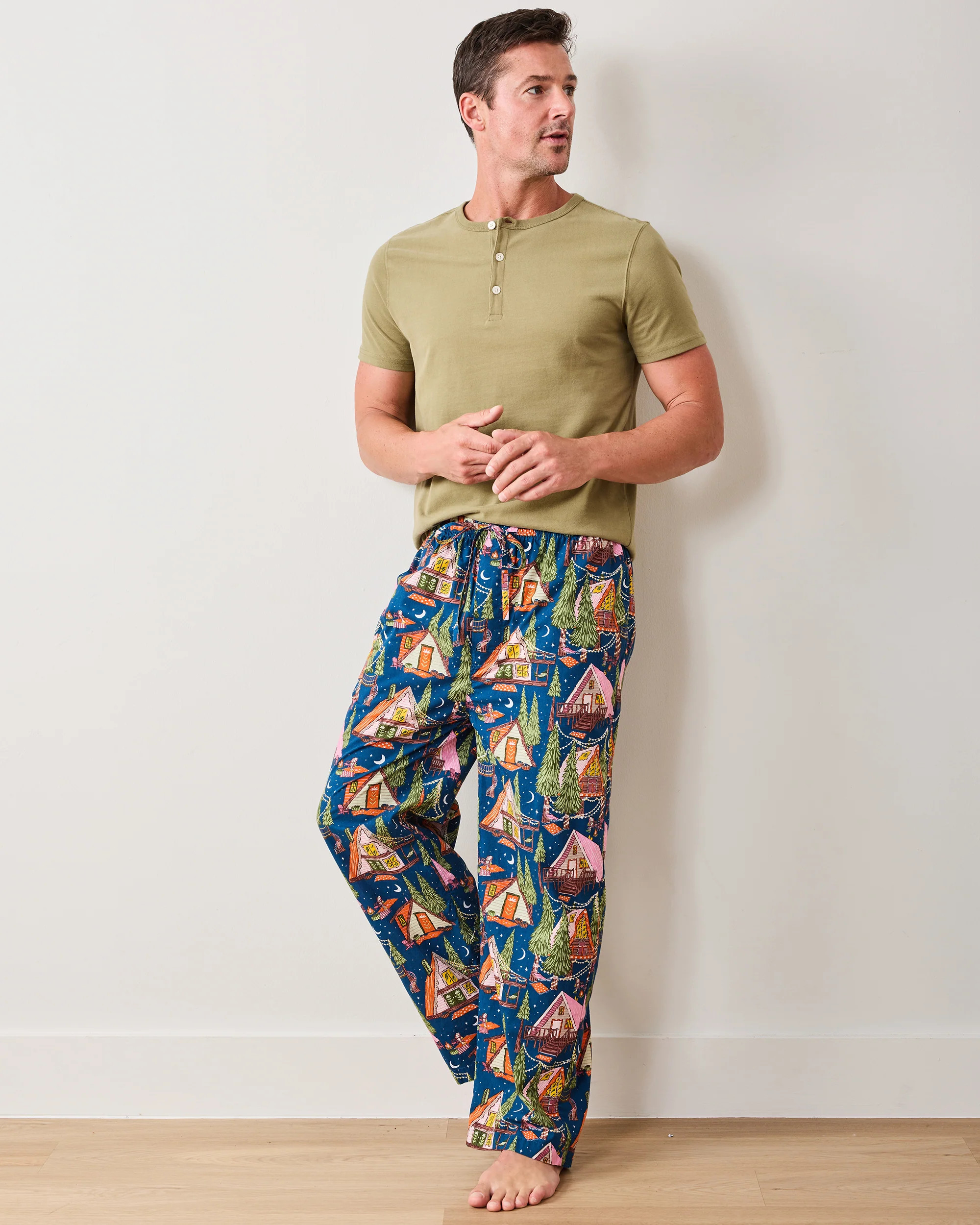 Bonfire Stories - Men's PJ Pants - Starlight Blue | Printfresh