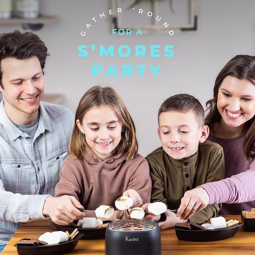 Kusini Smores Maker Tabletop Indoor - Flameless Electric Marshmallow Roaster \u2013 4 Detachable ... | Amazon (US)
