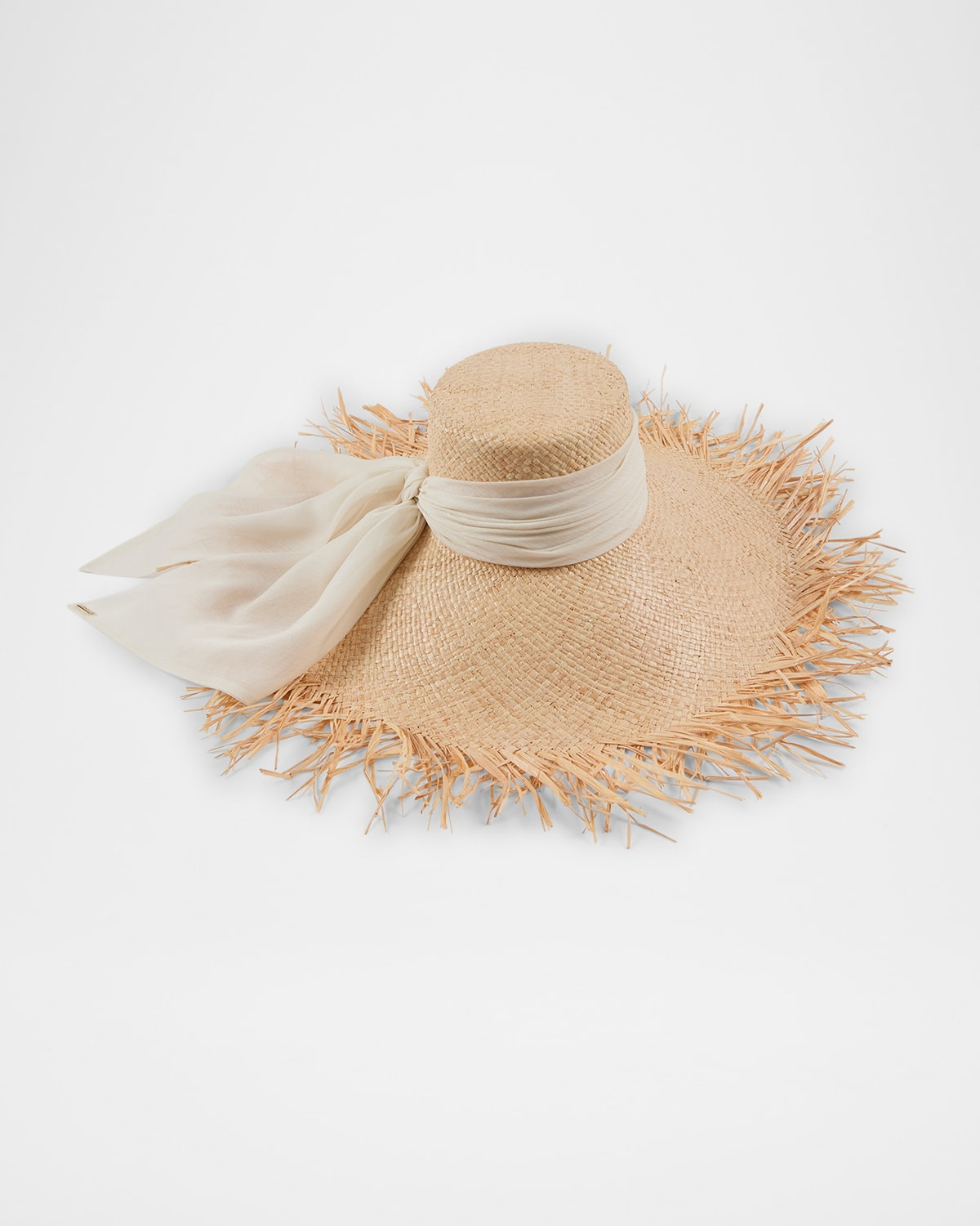 Mirabel Raffia Wide-Brim Sun Hat | Neiman Marcus