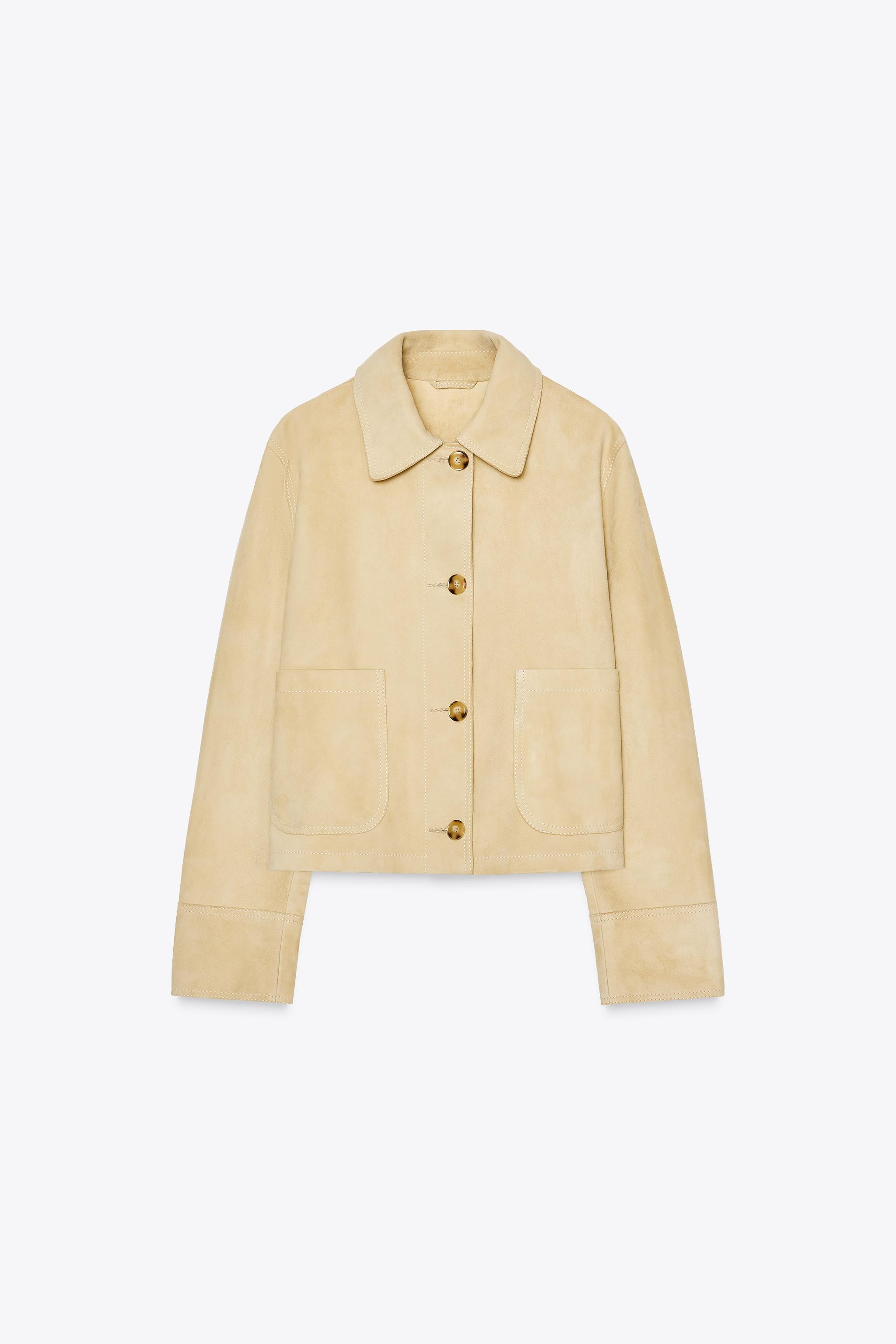 ZW COLLECTION LIMITED EDITION 100% SUEDE LEATHER JACKET | Zara UK