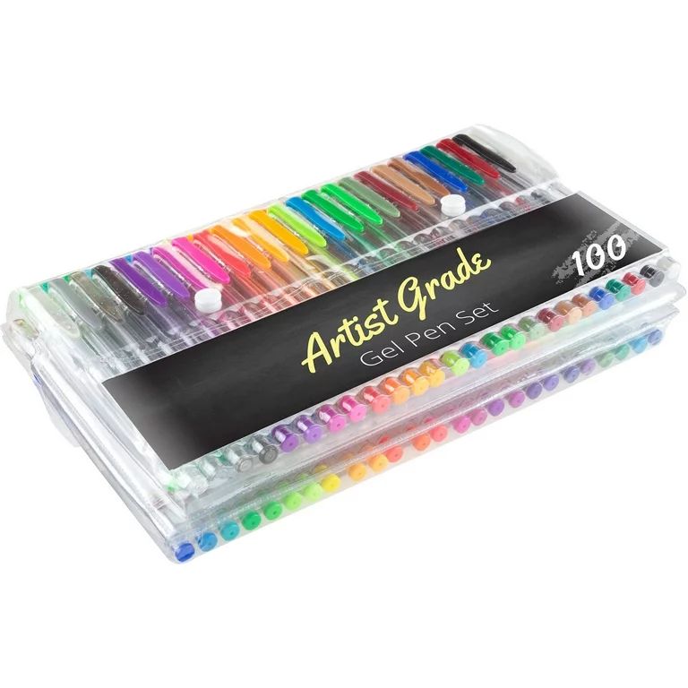 Artist Grade Color Gel Pen Set 100-Count for Adult Coloring Scrapbooking Doodling Comic Animation... | Walmart (US)