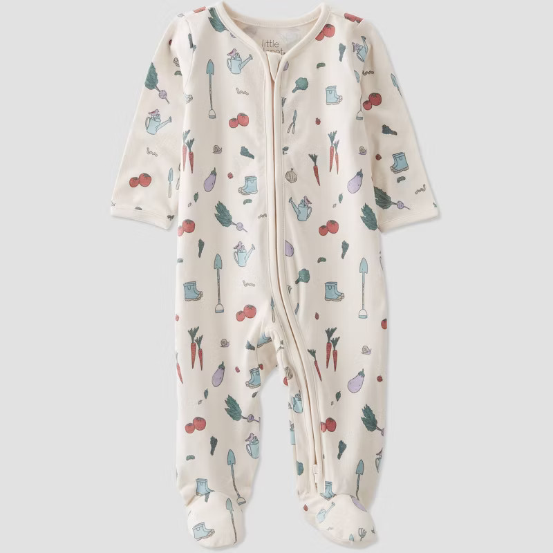 little Planet By Carter's Baby Spring Moss Garden Sleep N' Play - Beige | Target