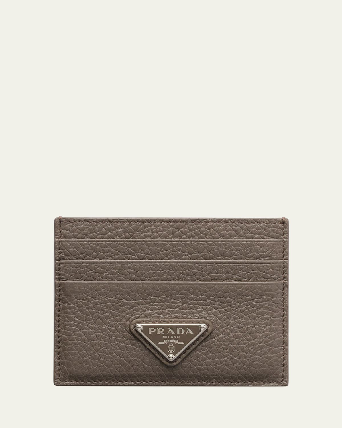 Men's Vitello Daino Card Holder | Bergdorf Goodman