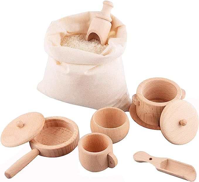 Sensory Bin Tools, Montessori Toys for Toddlers, Wooden Scoops and Tongs for Transfer Work and Fi... | Amazon (CA)