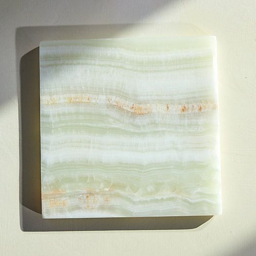 Green Onyx Square Serving Board | Terrain