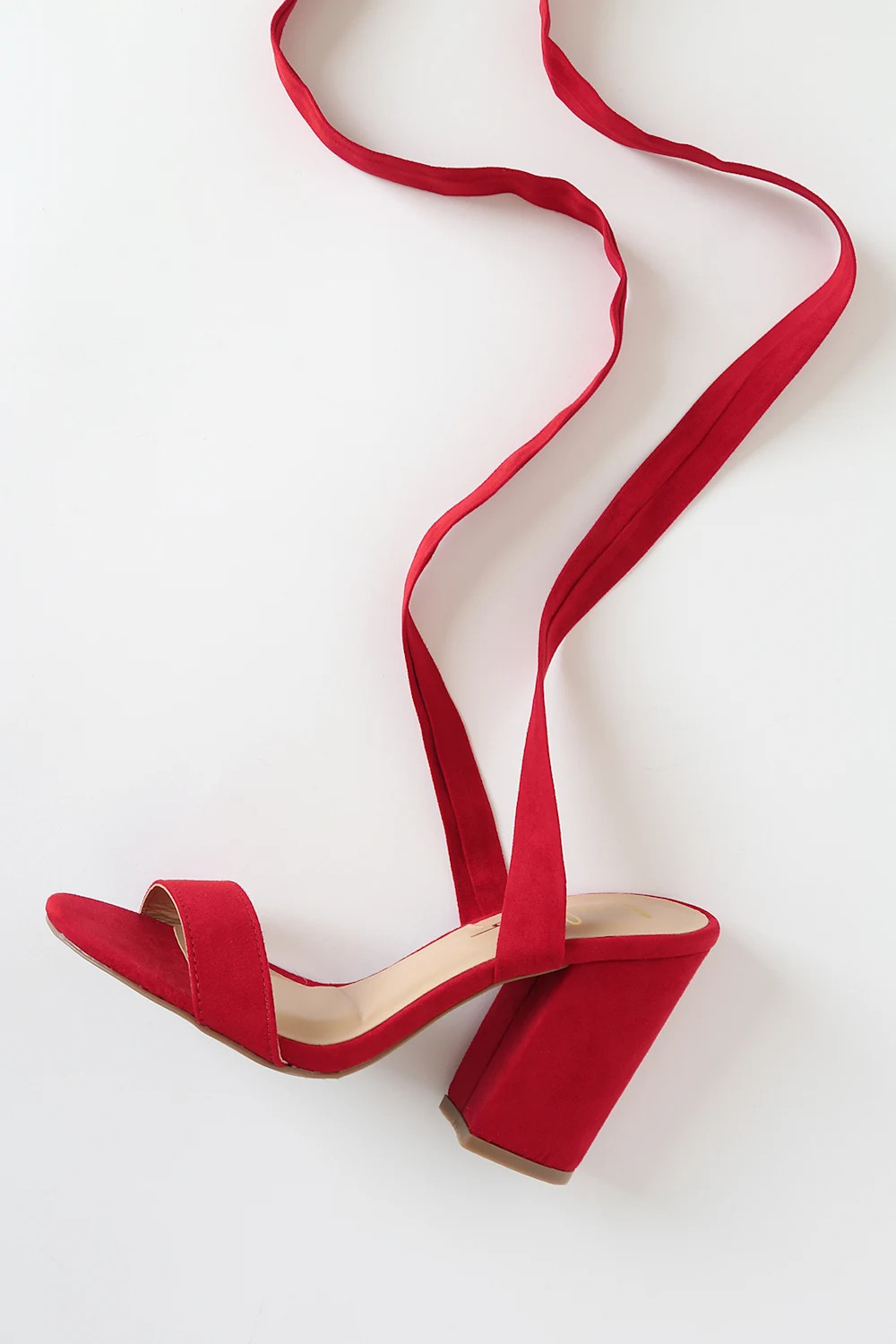 Alta Dark Red Suede Lace-Up Heels | Lulus (US)