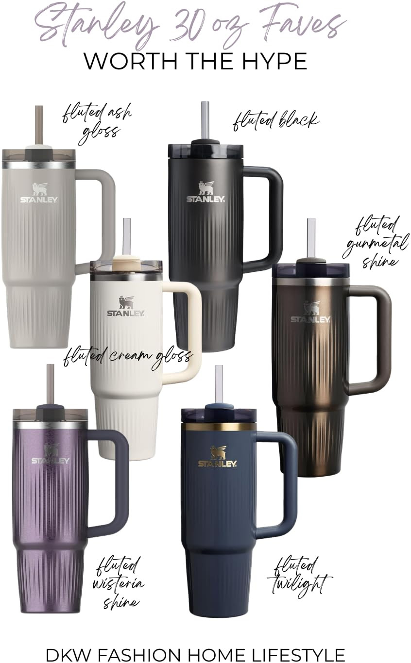 Explore the Stanley Fluted Quencher collection! These insulated tumblers come in a variety of colors and finishes. Perfect for keeping your drinks at the perfect temperature all day. Check them out today! 

 #LTKfitnessgoals #LTKActive #LTKHome