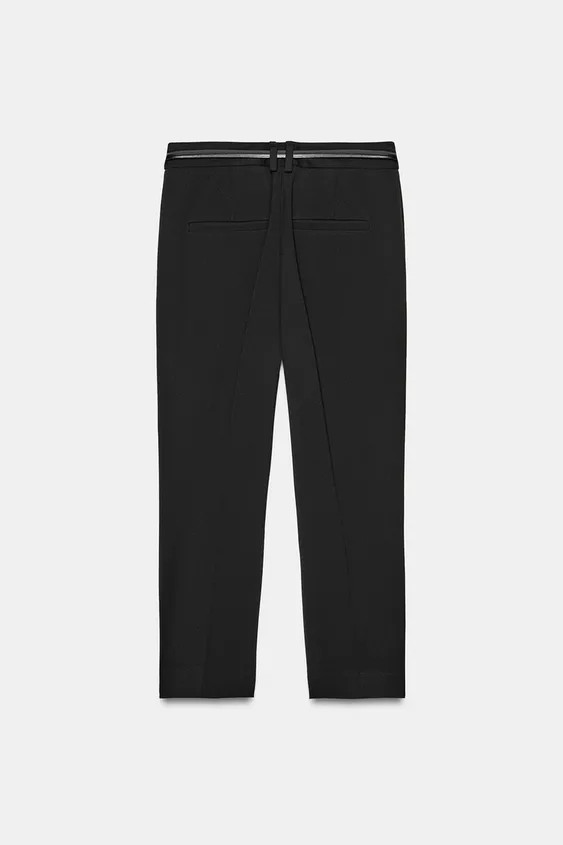 BELTED CAPRI PANTS | Zara US