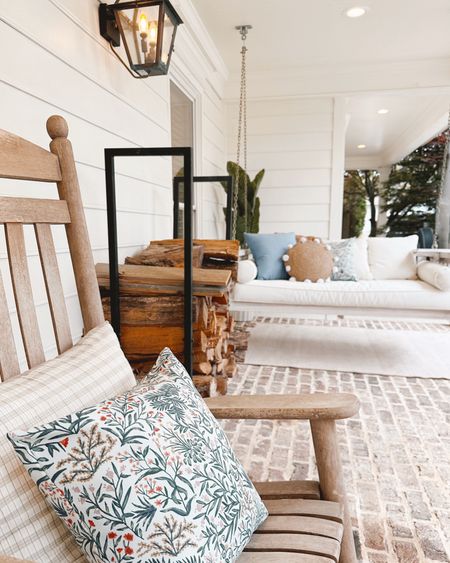 Front Porch decor from Lowe’s that is perfect for a Spring refresh- outdoor pillows, faux palm tree plant and ceramic scalloped planter 🌷 #frontporch #patio #lowes #spring #lowespartner #ad 

#LTKhome #LTKstyletip #LTKSeasonal
