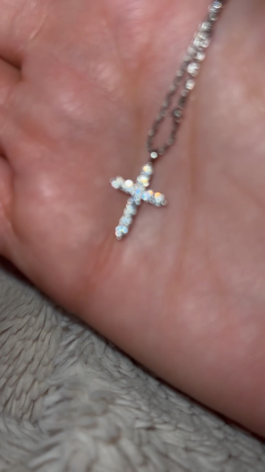 Affordable cross necklace chain - comes in gold, rhodium, or rose gold . So sparkly it looks like real diamonds! 

#LTKHoliday #LTKsalealert #LTKunder50