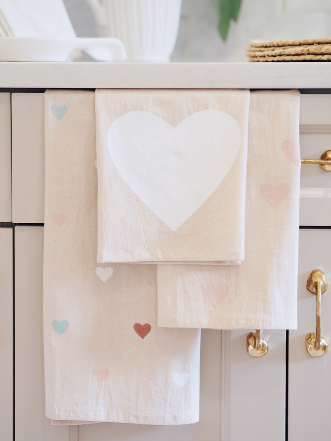 Full Heart Tea Towels | Set of 3 | The Cross Decor & Design