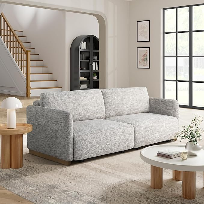 Serta Vail Convertible Sofa, Ivory | Amazon (US)