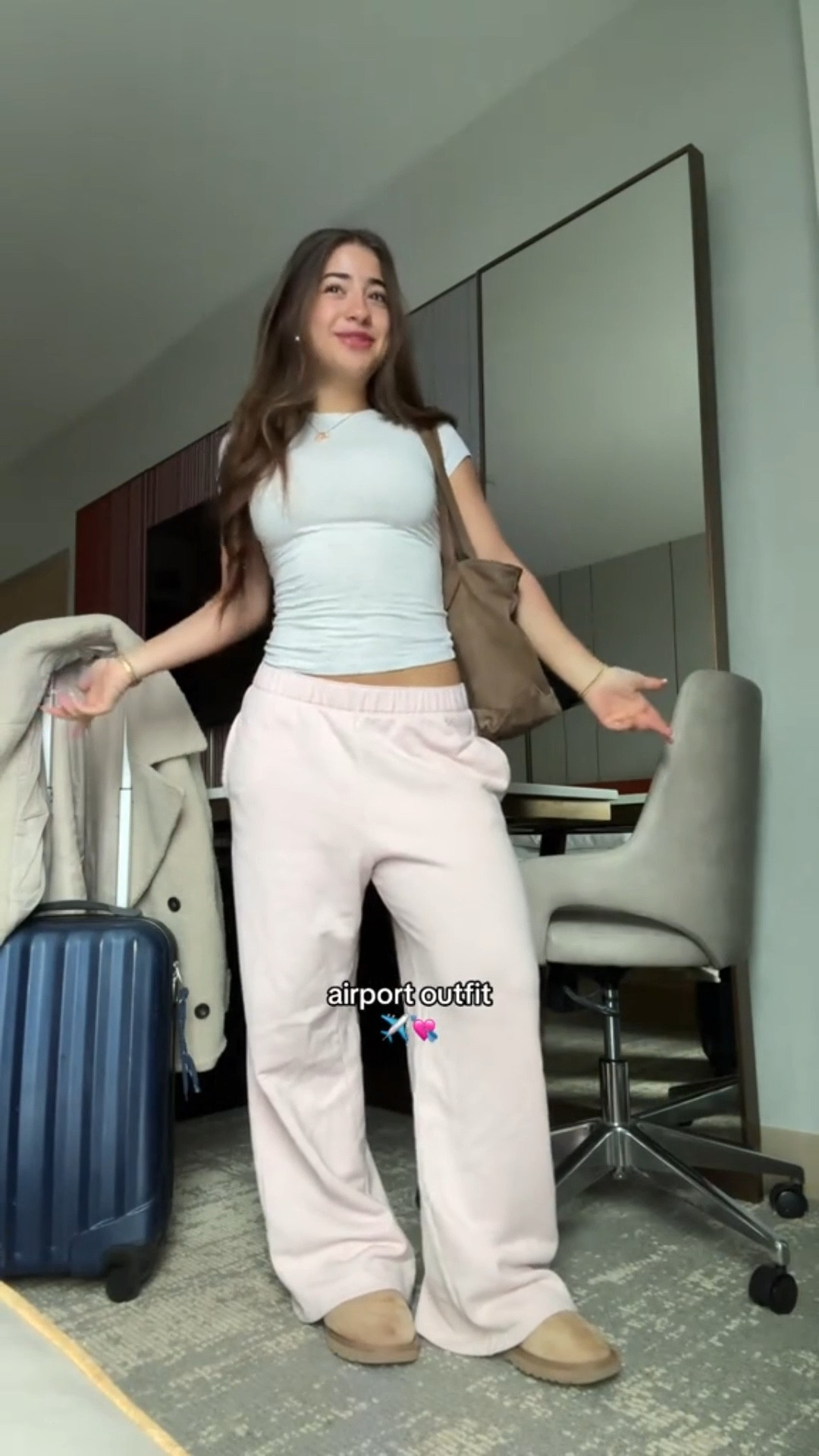 airport outfit! comfy but cute 🩰🤍

#LTKStyleTip #LTKTravel #LTKWatchNow