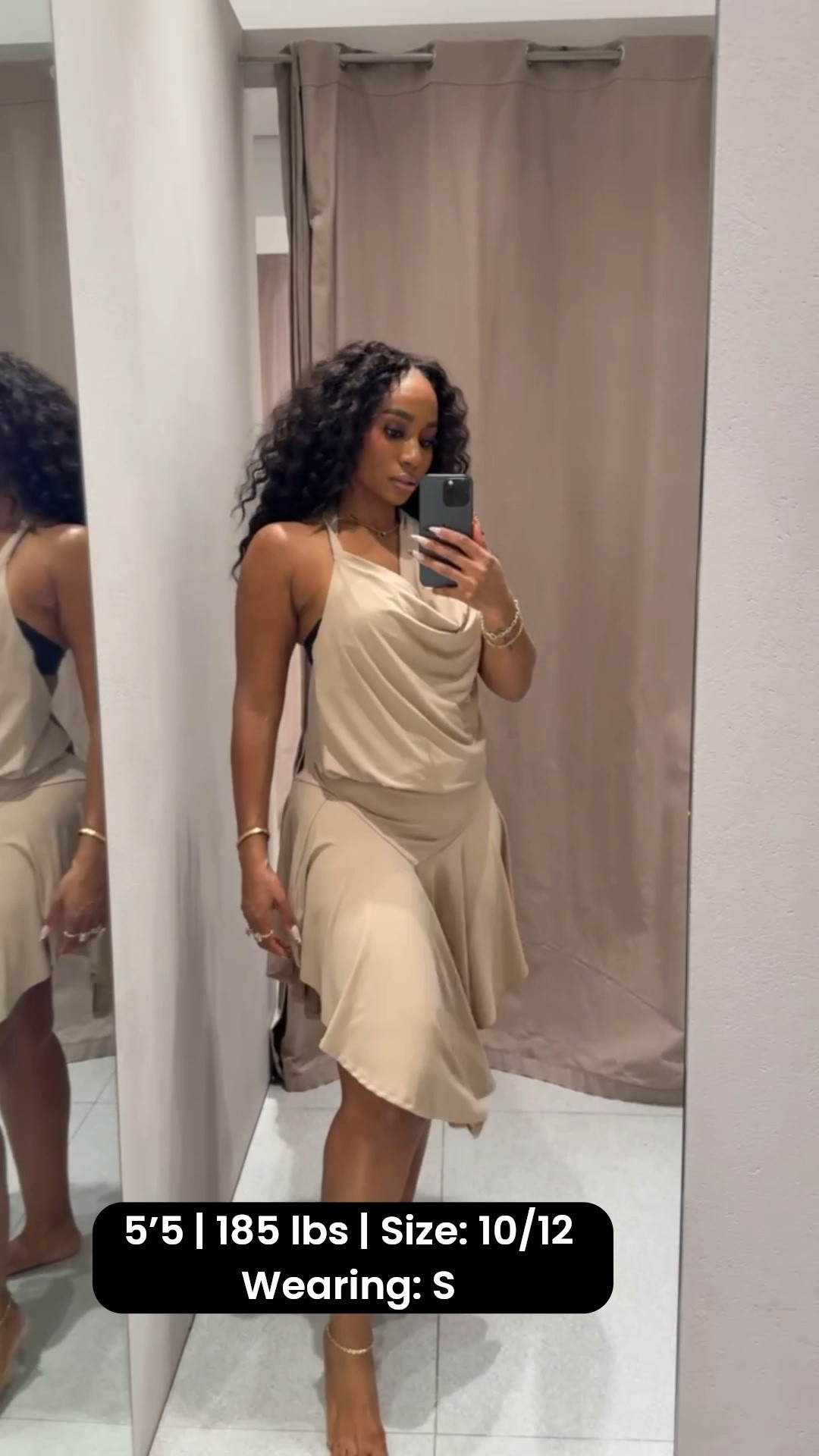 date night outfits inspo! Open back asymmetric halter dress! 

#LTKMidsize #LTKootd