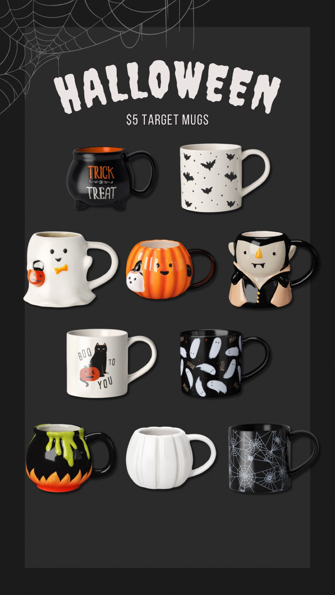 $5 Halloween mugs at Target 🎃👻🕷️🕸️💀

#LTKHome #LTKFindsUnder100 #LTKFindsUnder50