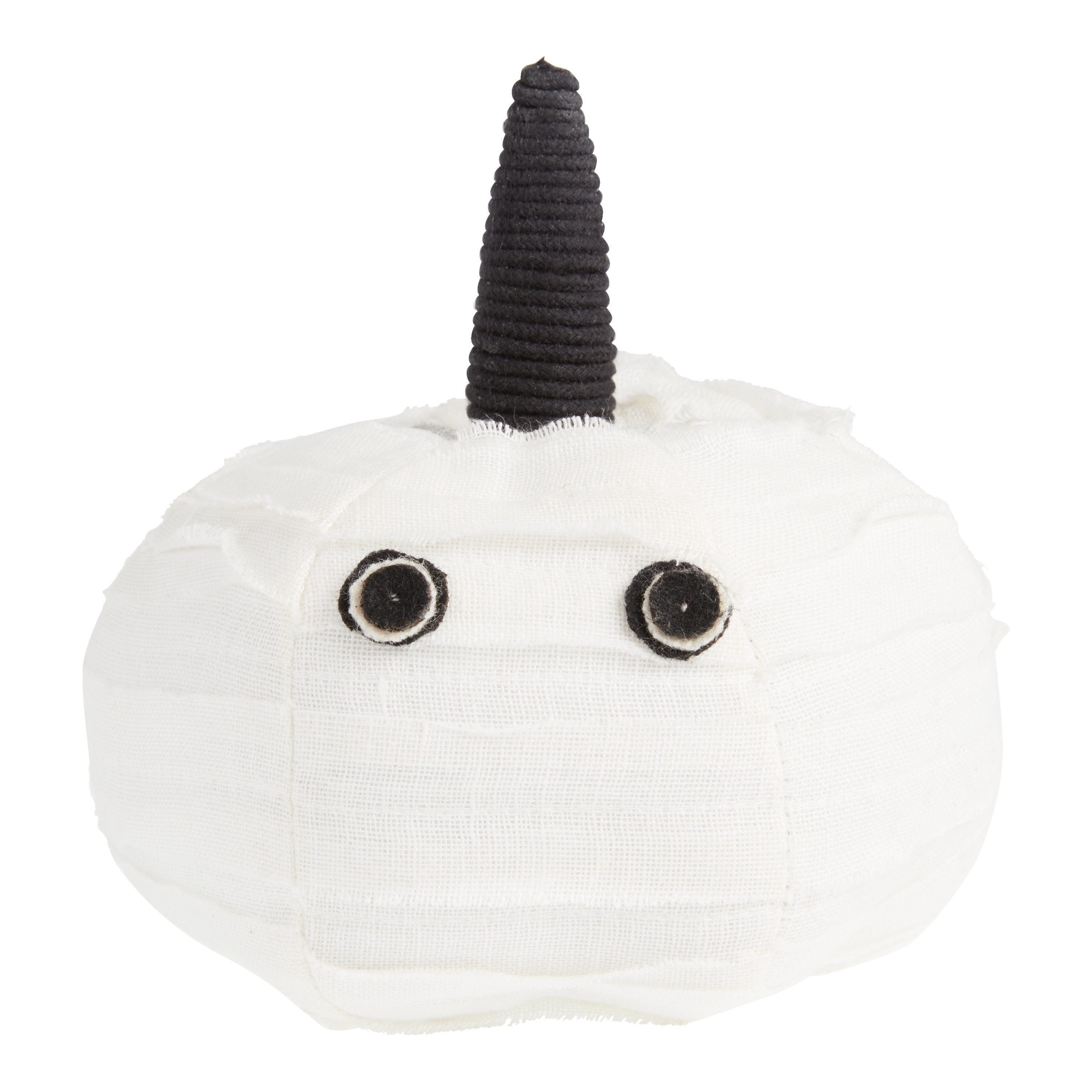 Ivory Mummy Stuffed Halloween Pumpkin Decor | World Market