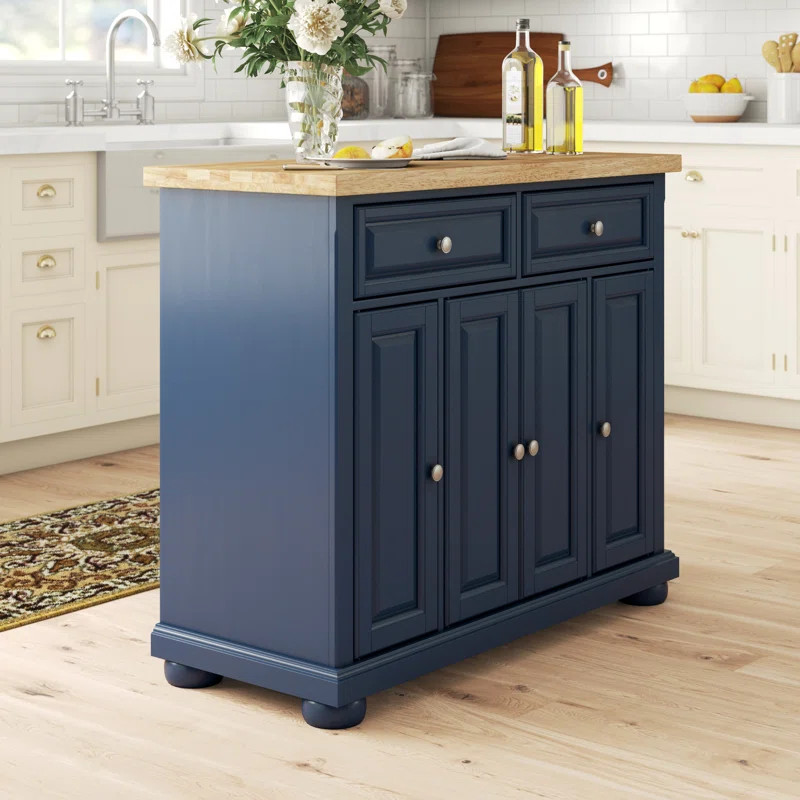 Antonella Solid Wood Kitchen Island | Wayfair North America