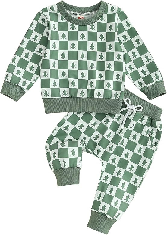 TheFound Christmas Baby Boy Girl Outfit Xmas Fall Winter Pullover Sweatshirt Warm Pant Newborn To... | Amazon (US)