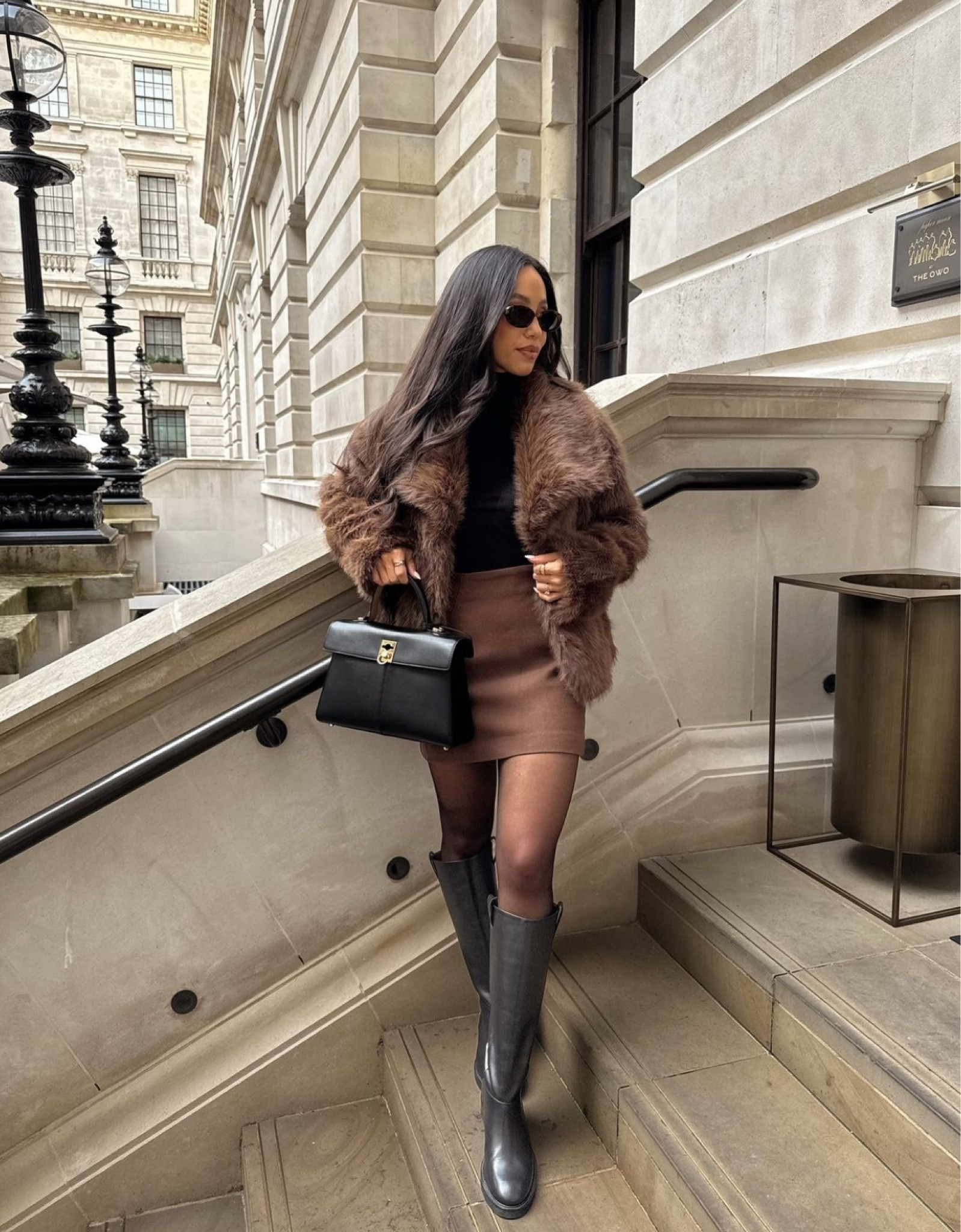 Cosy in chocolate 🧸☕️ this faux fur coat is the perfect autumn winter piece for snuggly coffee dates or dressy evenings. Styled with boots and skirt for an effortlessly chic look, could also be styled with jeans and trainers, or a long dress and heels for the perfect party festive look

#LTKstyletip #LTKautumn #LTKwinter