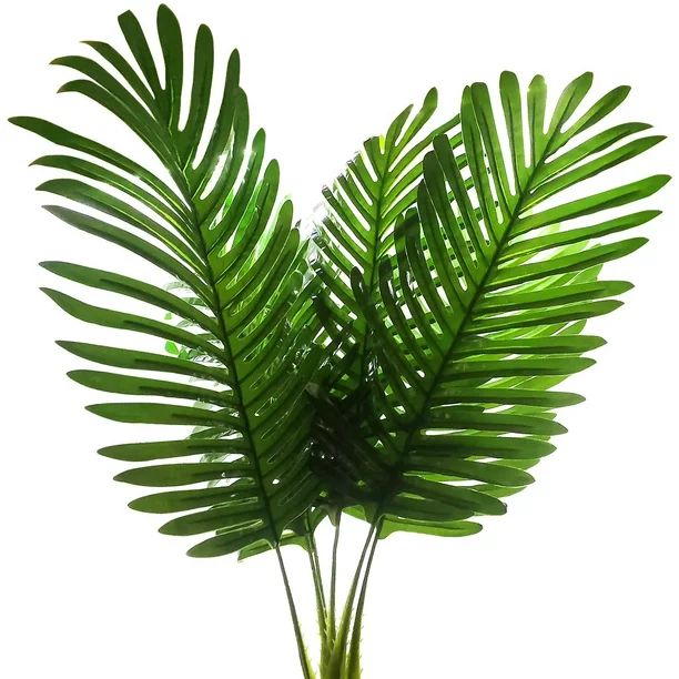 Coolmade 5 Pack Palm Artificial Plants Leaves Decorations Faux Large Tropical Palm Leaves Imitati... | Walmart (US)