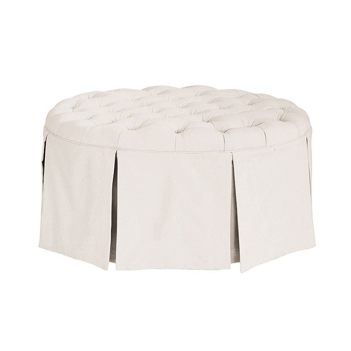Hayes 37' Round Ottoman | Ballard Designs | Ballard Designs, Inc.