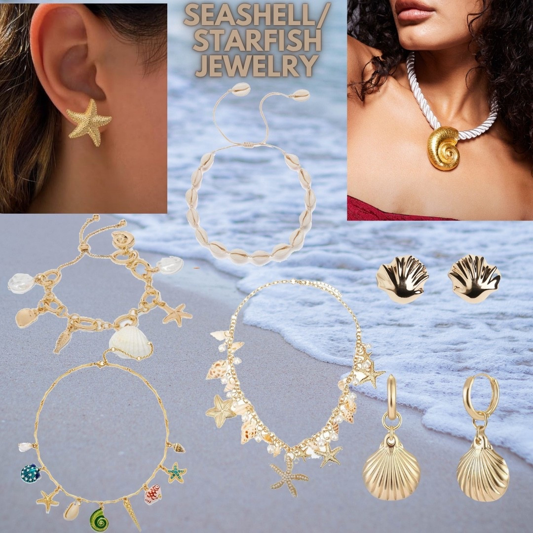 Sea shell and starfish jewelry! 

#LTKSummerEdit #LTKFindsUnder100 #LTKSeasonal