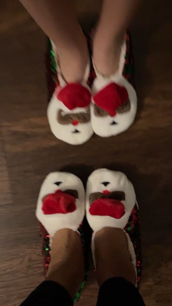 Santa slippers that pair perfect with your Christmas pajamas