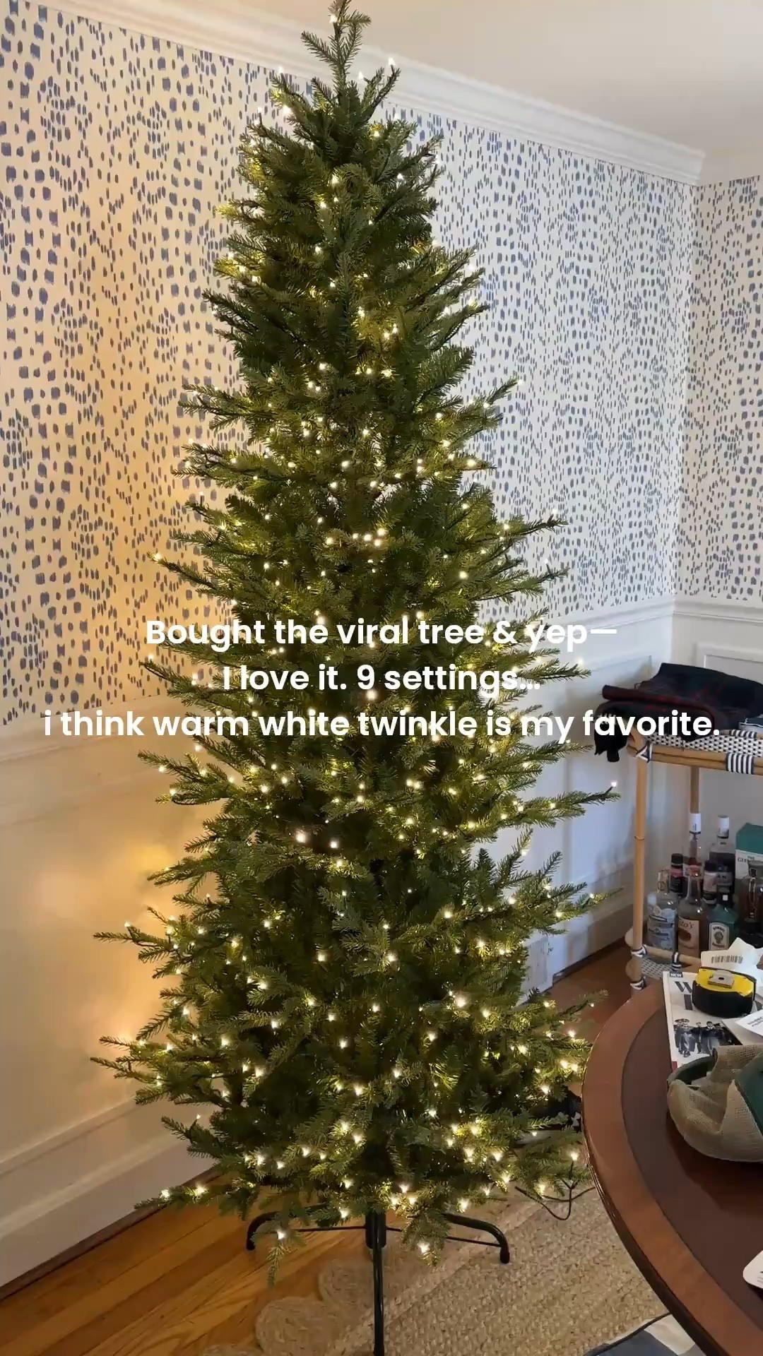 We added the “viral” Christmas tree this year and yep the twinkling warm white setting is magic ✨

#LTKSeasonal #LTKHome