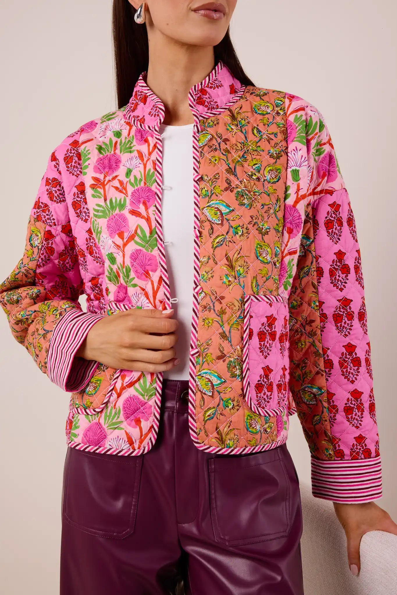Susie Quilted Floral Jacket | Avara