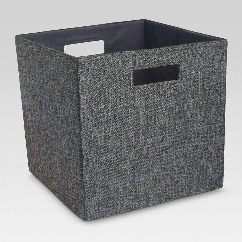 13"" Fabric Cube Storage Bin Heather Gray - Threshold | Target
