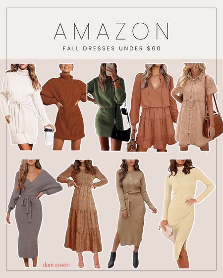 Amazon dresses for Fall under $60 🍂🤎

#LTKfindsunder50 #LTKSeasonal #LTKfindsunder100