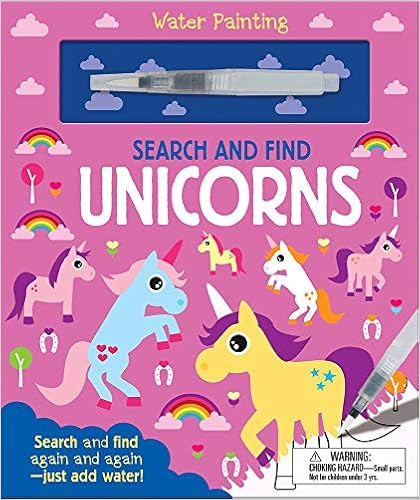 Search and Find Unicorns (Water Painting Search and Find)     Board book – March 1, 2020 | Amazon (US)