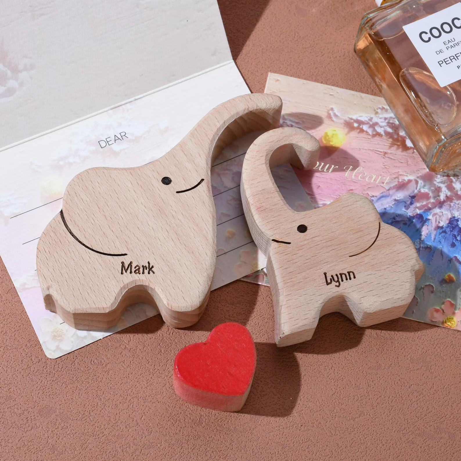 Wooden Elephant Family Puzzle, We are One 2-8 Family Name Elephant Ornament, Ideal Wedding House ... | Etsy (US)