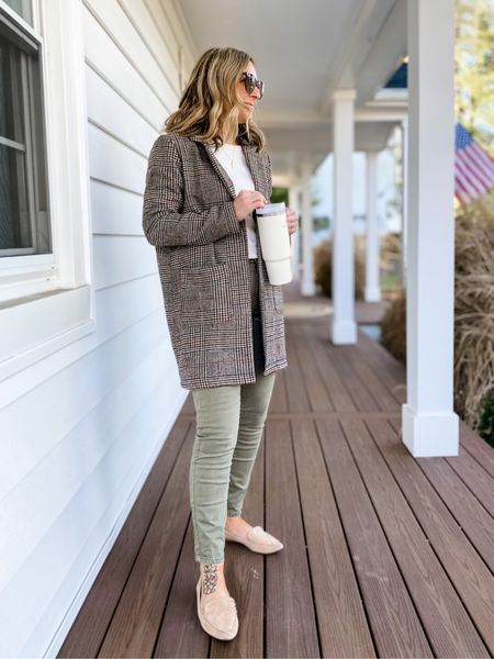 Great outfit of the day for the changing weather. This weekend jacket is warm enough for the mornings and light enough to wear as a blazer layered throughout the day. Also, everything is on sale!! 
Wearing a small top and jacket
Size 28/6 pants 

#LTKstyletip #LTKunder50 #LTKSale