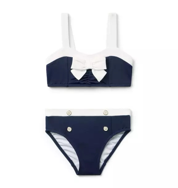 Recycled Retro Bow 2-Piece Swimsuit | Janie and Jack