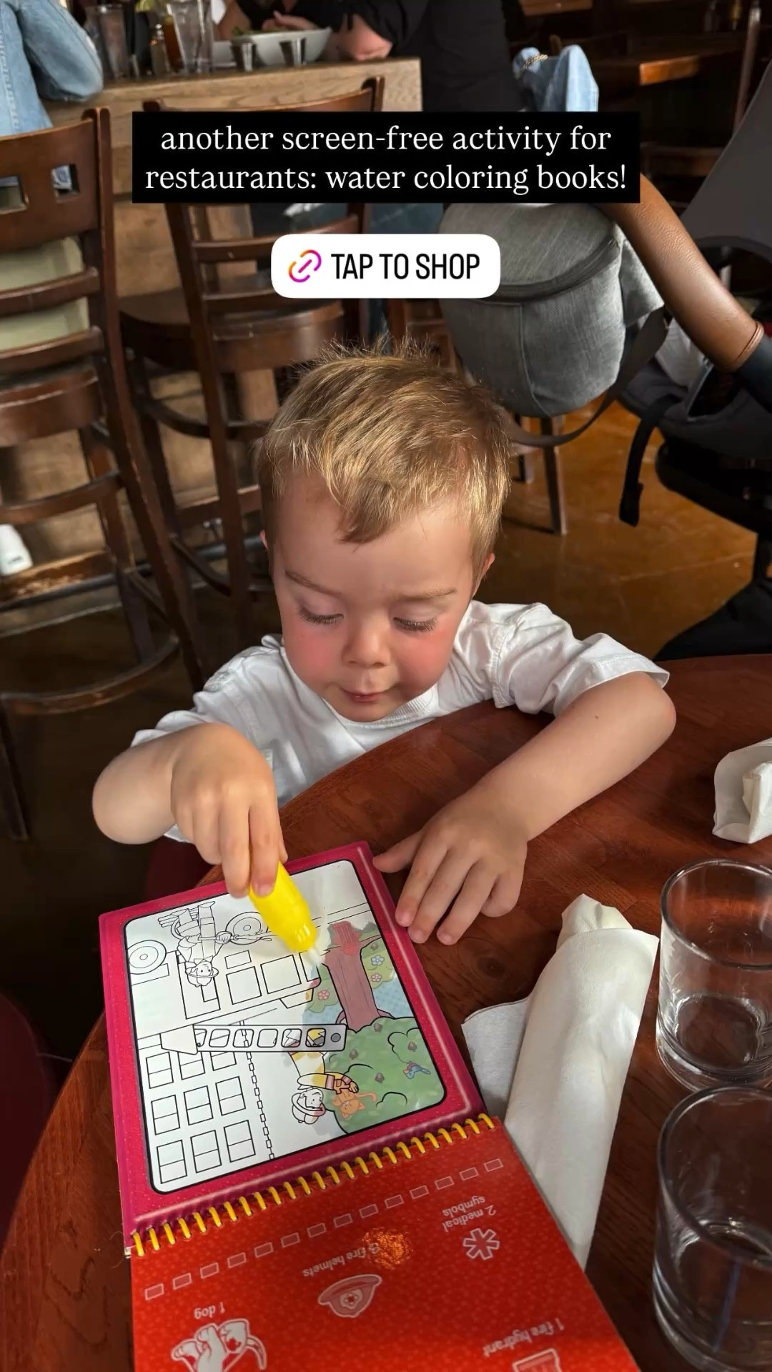 Ditch the screens and let the kids get creative with water-coloring books for the ultimate quiet restaurant meal. Watching them get lost in the magic of the colors while you enjoy your meal in peace is such a win!

toddler toys, summer activities, interactive play, mom hacks, affordable toys, montessori at home, water activity pad, outdoor play

#LTKU #LTKSeasonal #LTKKids