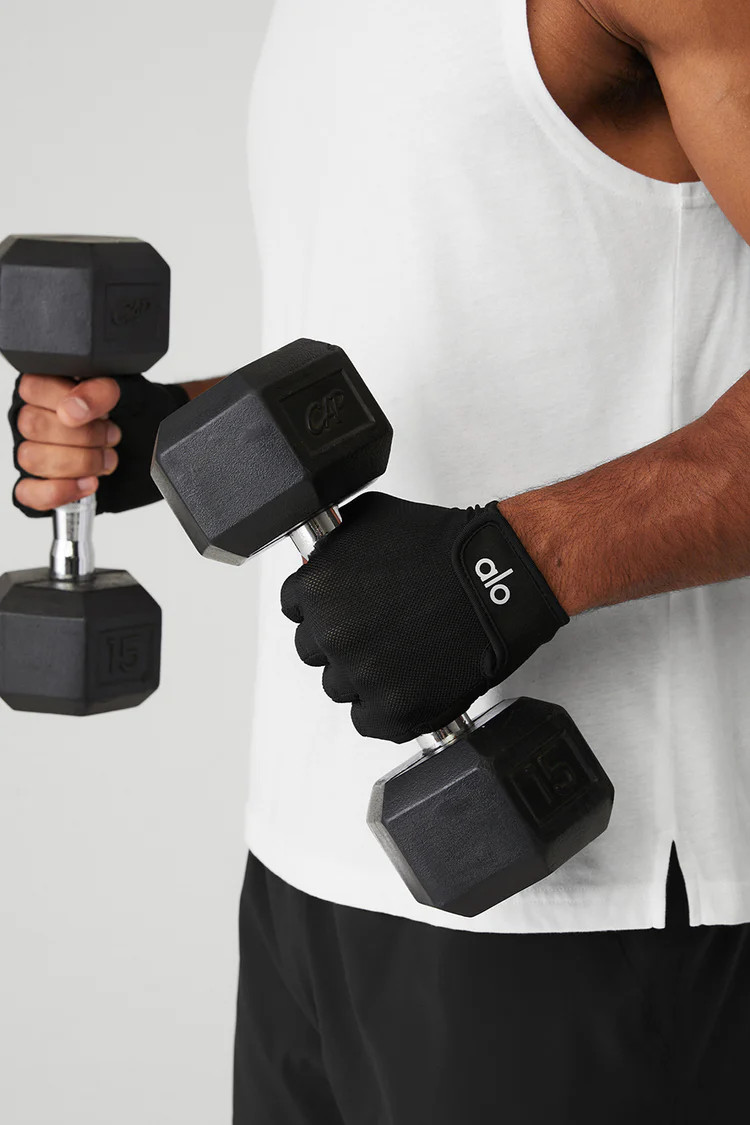 Power Moves Workout Gloves - Black | Alo Yoga (US)