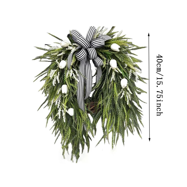 Year Round Floral Wreath for Front Door - Elegant Greenery Home for Indoor and Outdoor Use - for ... | Walmart (US)